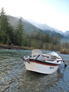 The fiberglass boat can be lighter than aluminum -Jason Brooks