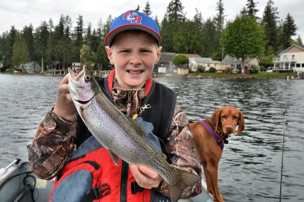 Ryan Brooks with an opening day rainbow -Jason Brooks