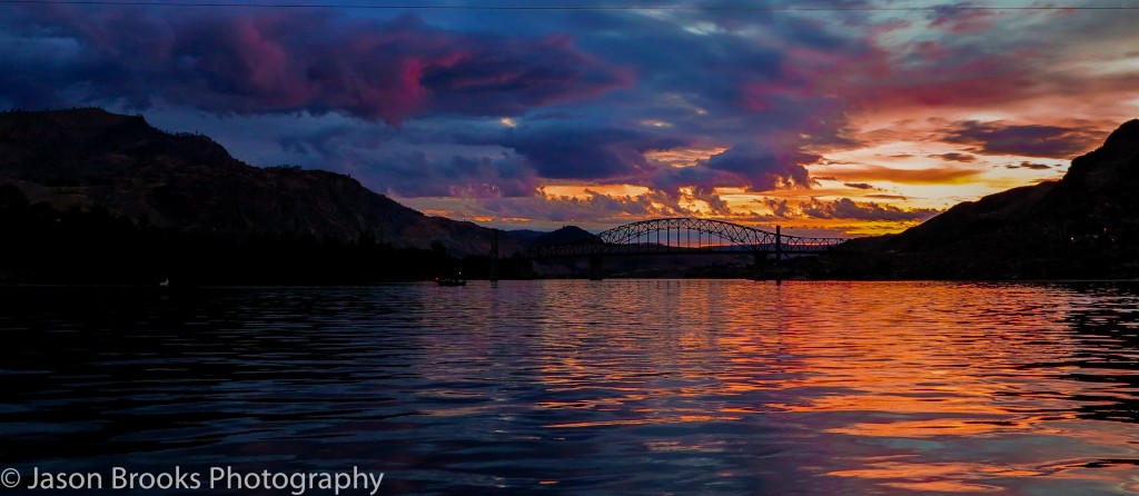 Summer sunrise at Chelan Falls on the Columbia River-Jason Brooks