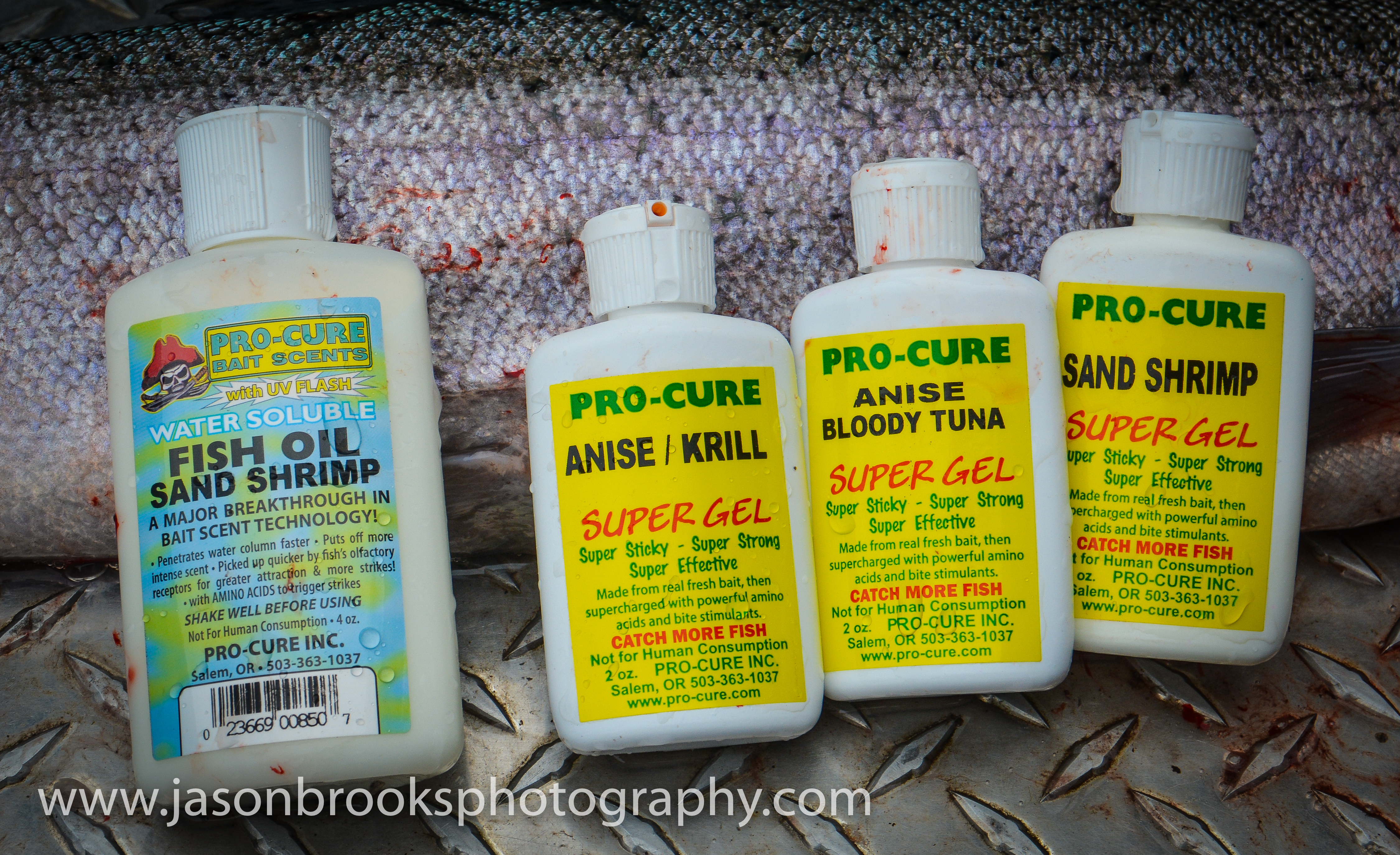The author's top winter steelhead scent additives-Jason Brooks