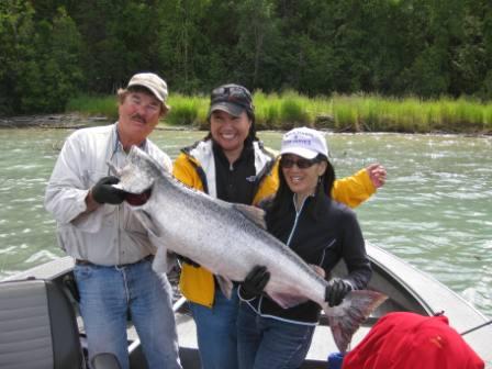 42 LB King caught by Barb Wong on 7-19-11.JPG