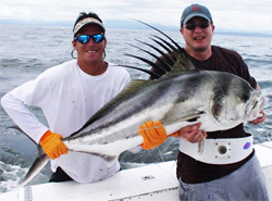 Roosterfish caught on the Costa Rica shoreline near Los Suenos Resort